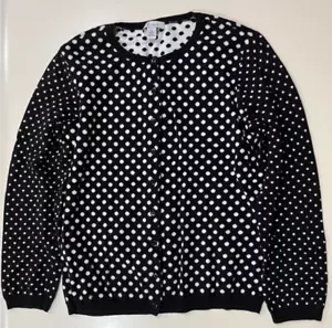 Tog Shop Damenpullover schwarz-weiß gepunktet Größe Large - Bild 1 von 7