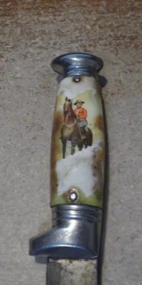 Richards Tent Sheffield Hunting Knife, RCMP Mounted Police Canada - Image 1 of 4