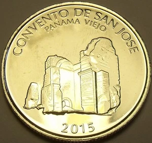 Huge Gem Unc Panama 2015 Half Balboa~San Jose Convent~Free Shipping - Picture 1 of 2