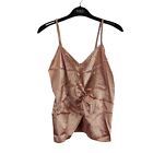Missguided Womens Cami Top Mink Satin Twist Front Size 10 New
