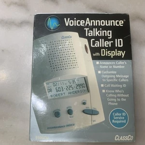 Identificador de llamadas parlantes ClassCo Voice con pantalla 9900CW nuevo RARO - Imagen 1 de 11