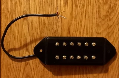 Custom Wound CREAMERY  59 PAF Humbucker Pickup In a P90 Housing - Image 1 of 3