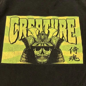 Vintage - Creature Skateboards - Soul Servant Logo - Double Sided T Shirt- Large - Picture 1 of 7