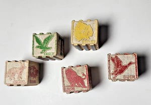 Vintage Children's Alphabet & Character Wooden Blocks Early 1940's - Picture 1 of 4