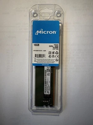 Micron 16GB PC4-3200 RDIMM DDR4-25600 ECC REG Registered Server Memory RAM - Image 1 of 2