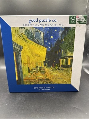 Rompecabezas Good Puzzle Co. Van Gogh terraza en la noche 500 piezas nuevo en caja Foto 1 de 4