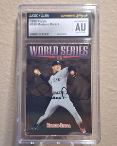 1999 Topps #240 Mariano Rivera - Authentic Autograpgh CGC 10 AUTO NY YANKEES - Picture 1 of 2