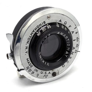 Agfa Ansco Viking Anastigmat f/7.7 Objektiv - LESEN - Bild 1 von 9