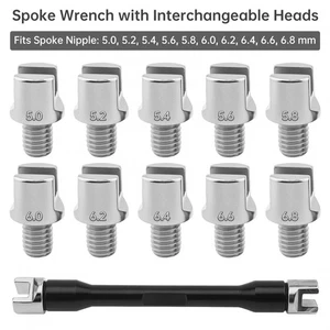 Kit de herramientas de reparación de motocicletas 5,0-6,8 mm Juego de llaves de radios CNC Llave de radios de rueda EE. UU. - Imagen 1 de 7