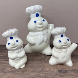 Vintage 1997 Pillsbury Doughboy Serviettenhalter mit Salz und Pfefferstreuer - Bild 1 von 6