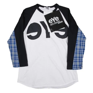 eYe JUNYA WATANABE MAN COMME des GARCONS 3/4 Sleeves T Shirt Size M(K-163544) - Picture 1 of 12