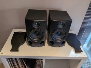 Sony SS-H450 Black Bookshelf Speakers 2-Way 70W 🔊 Tested & Working vintage - Picture 1 of 16
