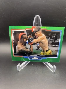 2025 Topps Chrome UFC Joel Alvarez Green Refractor /99 - Picture 1 of 3