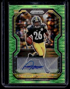 Panini Prizm Green Auto 2020 Anthony McFarland Jr. Pittsburgh Steelers #393 - Imagen 1 de 2