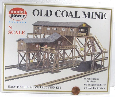 Model Power Model RR N Scale Model Building   Old Coal Mine #1552   C7Y - Image 1 of 4