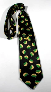 2002 SALT LAKE WINTER OLYMPIC GAMES MATCHING GREEN JELLO TIE & TIE TACK MINT! - Picture 1 of 5