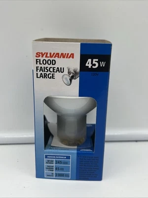 * BOX OF 6 * SYLVANIA 45R20/RP FLOOD LIGHT, 120 V, 45 W, 245 LUMENS - Image 1 of 2