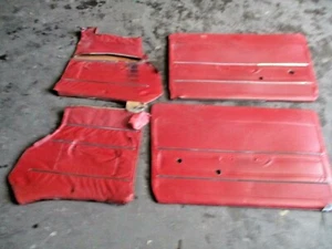 Opel Rekord A B Coupe Türverkleidung Türpappe Seitenverkleidung SET 4-teilig - Picture 1 of 10
