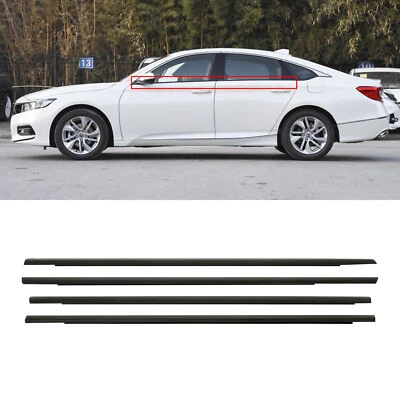 Fit for Honda Accord 2018- 2022 Weatherstrip Window Moulding Trim Seal Belt 4PCS - Image 1 of 4
