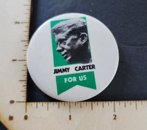Jimmy Carter for Us - President Pinback Button Campaign - Bild 1 von 3