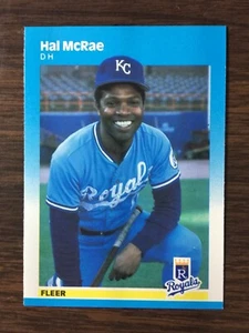 1987 Fleer Glossy Set Break #375 HAL McRAE * NM-MT or BETTER K11120217 - Picture 1 of 12