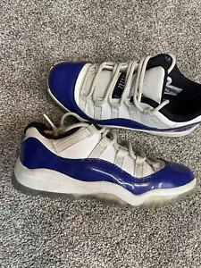 Nike Air Jordan 11 Low Retro Weiß Blau Concord 580522-100 Jungen Größe 3C - Bild 1 von 15