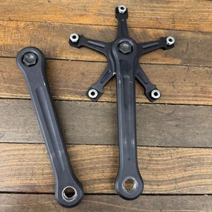 Vintage Campagnolo PISTA Crank Set 170 mm 144 Old School BMX 82 83 Track Black - Picture 1 of 23