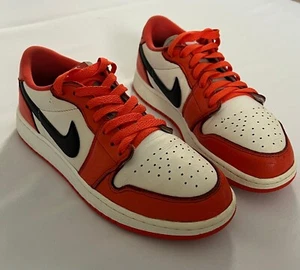 Air Jordan 1 Low OG -Orange/Black-White (Sz 7Y) CZ0858 801 - Picture 1 of 6