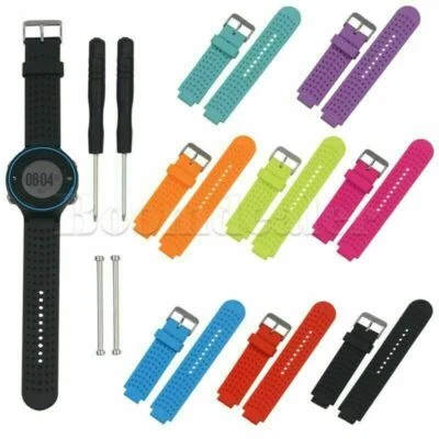8 Farben Silikon Armband Armband für Garmin Forerunner 220 230 235 630 GPS Uhr - Bild 1 von 4