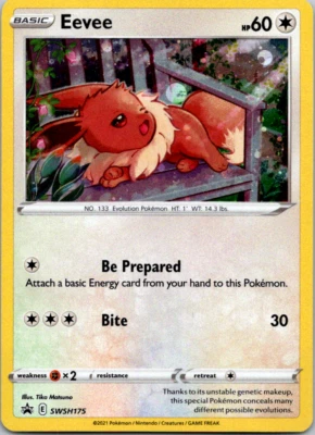 Eevee SWSH175 Cosmos Holo Sword & Shield Promo Pokémon Card Near Mint - Image 1 of 2