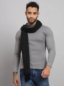 Nuevo 100% Cachemira Bufanda Hecho En India Lana Suave Wrap Tartán Verde/Negro / - Imagen 1 de 7