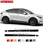 2pcs For Tesla Model Y Car Side Body Door Stickers Limited Edition Racing Stripe