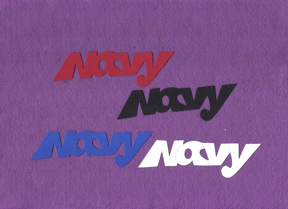 NAVY 2 tarjetas de álbum de recortes troquelados militares EE. UU. Foto 1 de 1