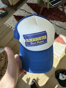 The Last Blockbuster Video Bend OR Hat Cap Snapback Blue Rope Mesh Foam Trucker - Picture 1 of 5