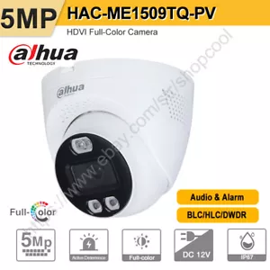 Cámara globo ocular fija IP67 disuasión activa a todo color Dahua 5 MP HAC-ME1509TQ-PV - Imagen 1 de 8