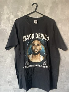 Jason Derulo Tattoos World Tour T-shirt Tee Size L Merchandise Official - Picture 1 of 3