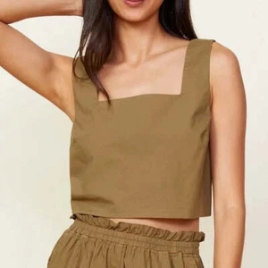 Monrow Poplin Tank - Verde - Picture 1 of 4