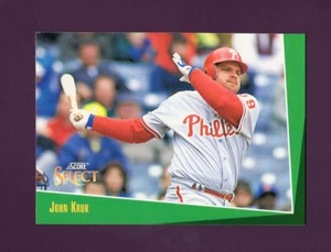 1992 Score Select John Kruk #33 Philadelphia Phillies - Picture 1 of 2
