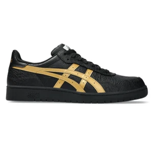 Asics Japan Pro Black Pure Gold Mens Skateboard Shoes - Picture 1 of 6