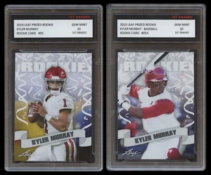 Kyler Murray 2019 Leaf Prezeed Football + béisbol 10 primer grado tarjeta de novato de radiocontrol - Imagen 1 de 1
