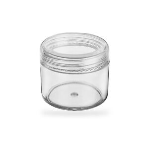 7g/7ml Thick All Clear Acrylic Plastic Sample Jars Container