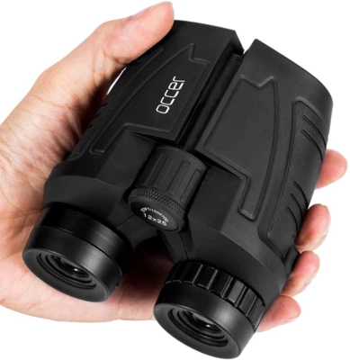 12x25 Compact Binoculars Clear Low Light Vision Large Eyepiece Waterproof hard - Image 1 of 4