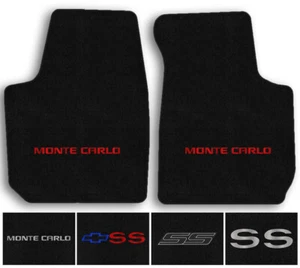 Lloyd Carpet 2pc Floor Mats for 2006-2007 Chevrolet Monte Carlo - Choose Logo - Picture 1 of 19
