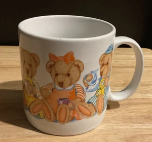 Vintage Russ “6 Bears Drinking” Coffee Mug Cup NEW - Picture 1 of 3