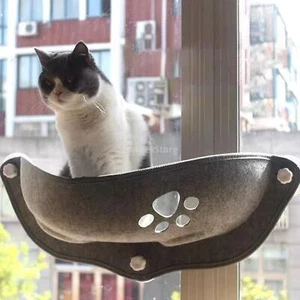Gazechimp Cat Hammock with Cushion, Kittty Window Perch Hammock Bed for Indoor, - Picture 1 of 7