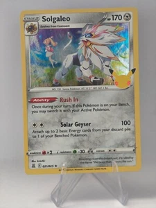 Solgaleo 021/025 Holo Rare Celebrations Exc ENG - Picture 1 of 2