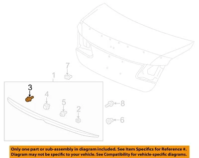 HONDA OEM 97-23 Accord Crosstour Cowl Cowl-Cowl Grille Clip 90602SX0003 - Image 1 of 2