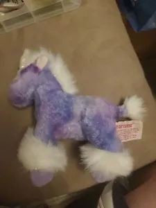 Vintage Russ Berrie Charisma the Unicorn 8 inch Plush Purple Stuffed Animal Toy - Picture 1 of 4