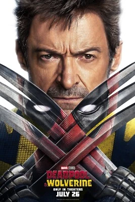 2024 Marvel Deadpool And Wolverine Movie Poster 11X17 Ryan Reynolds Jackman 🍿