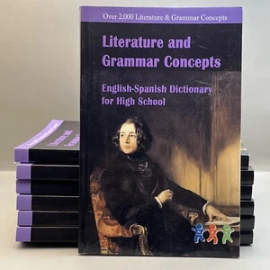 LOT OF 7 Literature and Grammar Concepts: English-Spanish Dictionary (2013) - Picture 1 of 10